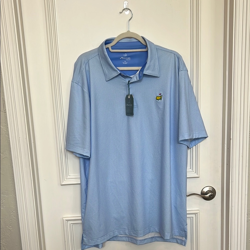 NWT Master's Tech Official Master's Tournament Performance Golf Shirt. Size XL